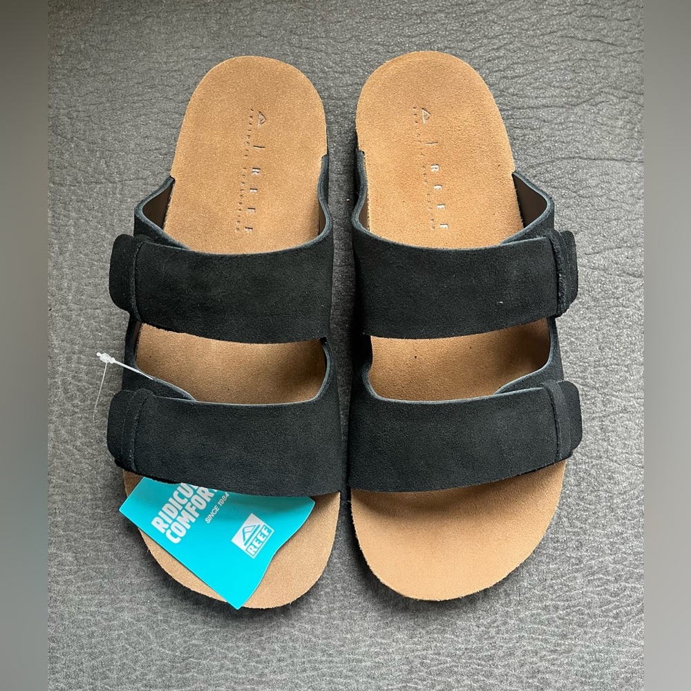 🖤 Reef - Ojai Two Bar Black/Tan 🤎